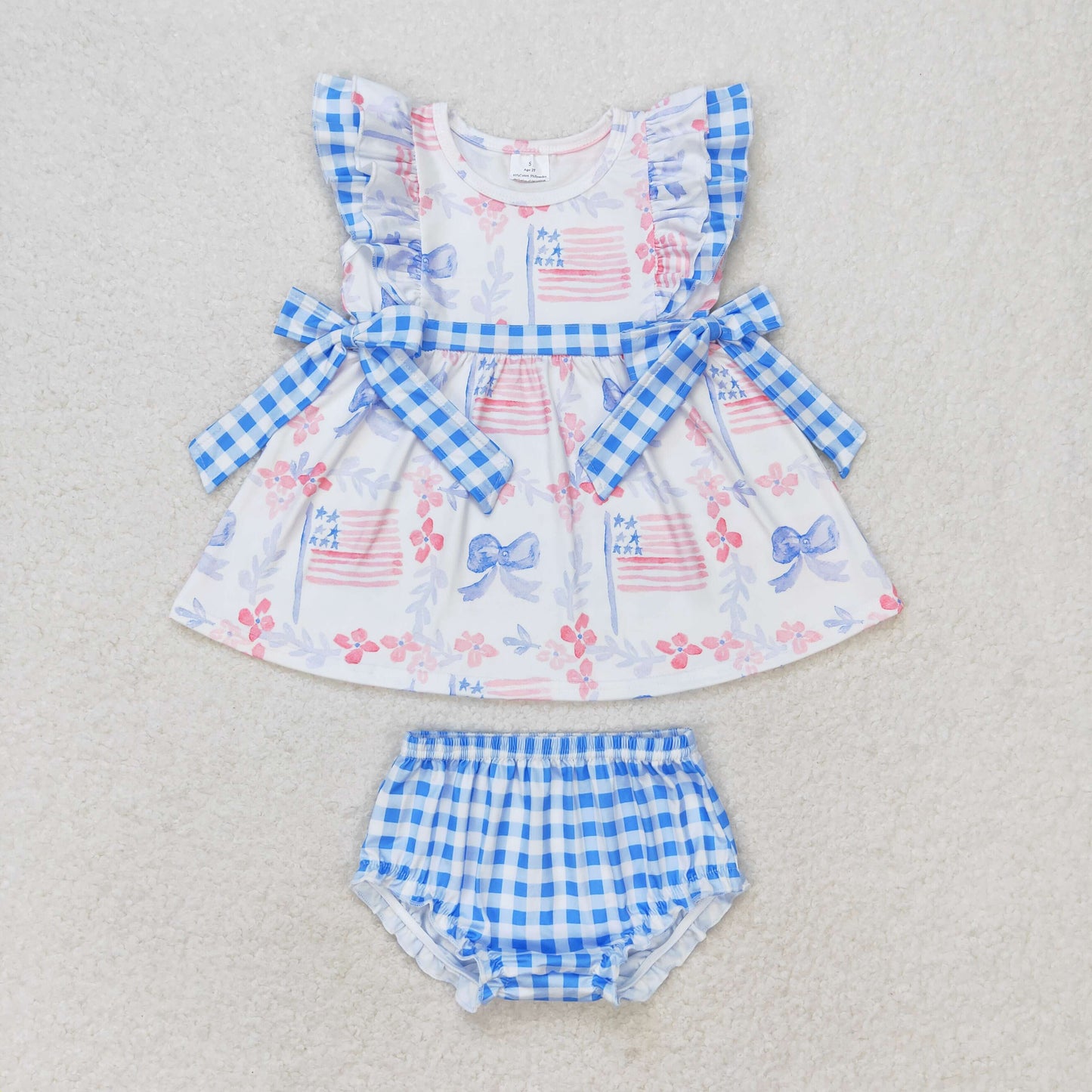 Blue Sibling GBO0363 july 4th bummies girl outfit 202405 RTS