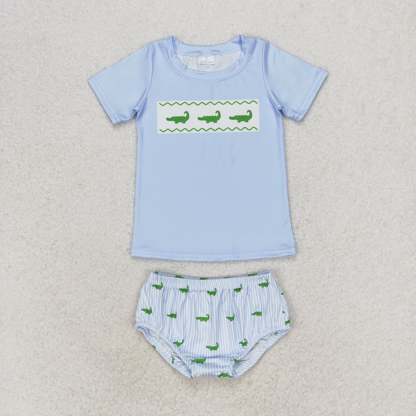 GBO0370 crocodile shorts boy summer outfit 202405 RTS