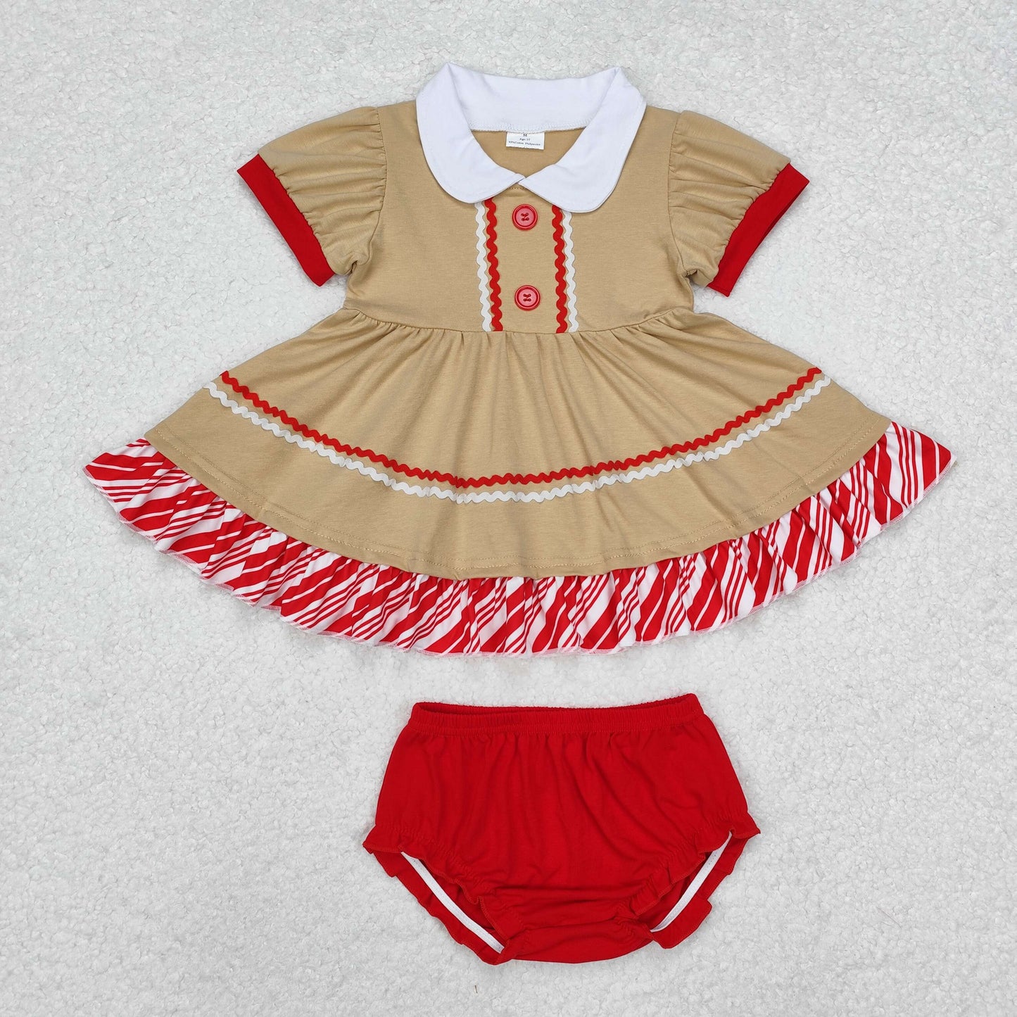 gingerbread princess bow sibling GBO0421 bummies shorts summer girl outfit 202411