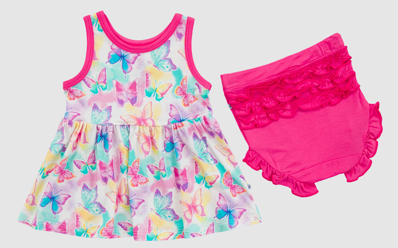 GBO0477 preorder bow butterfly summer girl bummies outfit 20250
