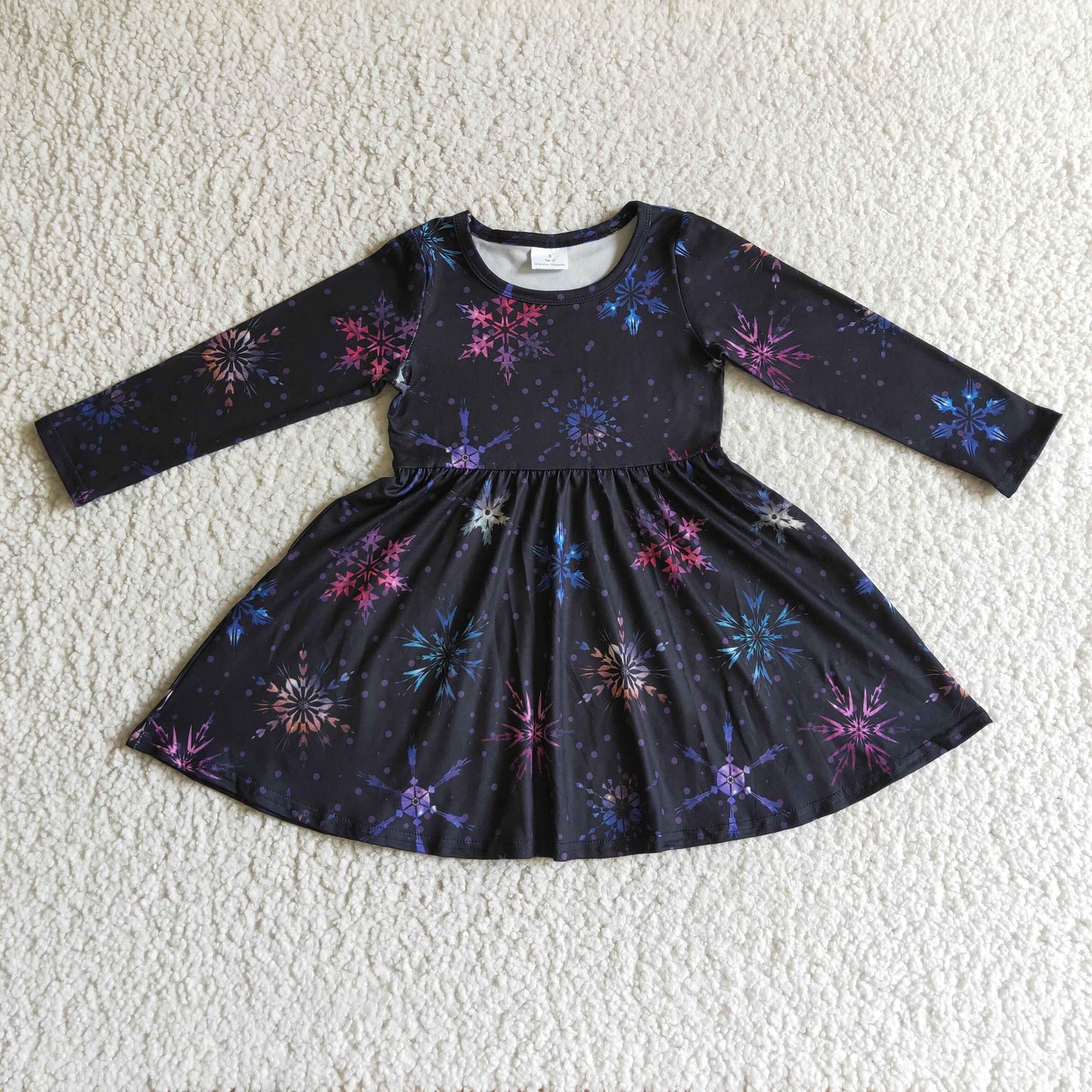 PROMOTION GLD0035 Snow long sleeve dress 202408