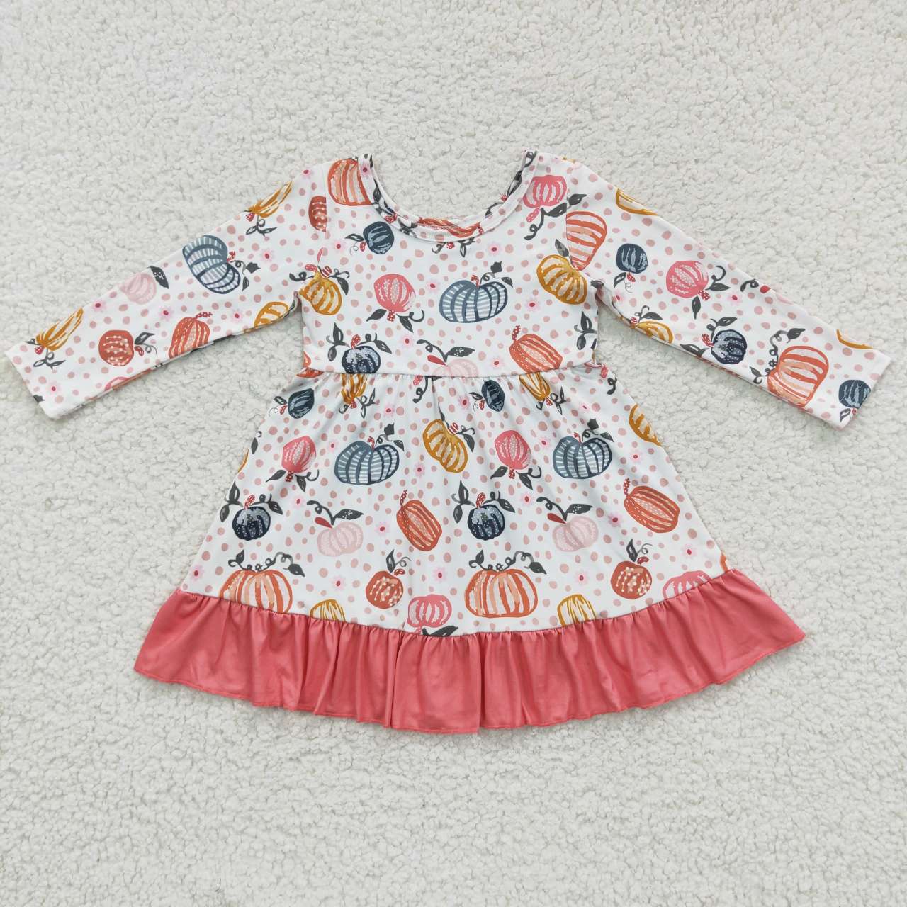 promotion RTS GLD0204 Pumpkin halloween short sleeve summer girl dress 20230627 RTS