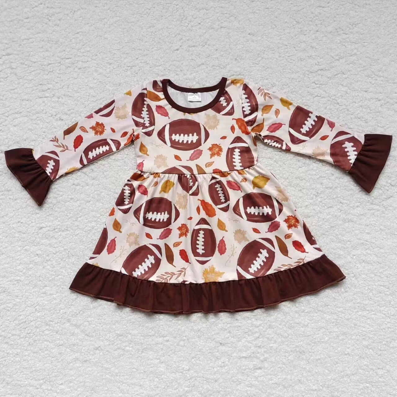 GLD0222 long sleeve football girl dress 20230731 RTS
