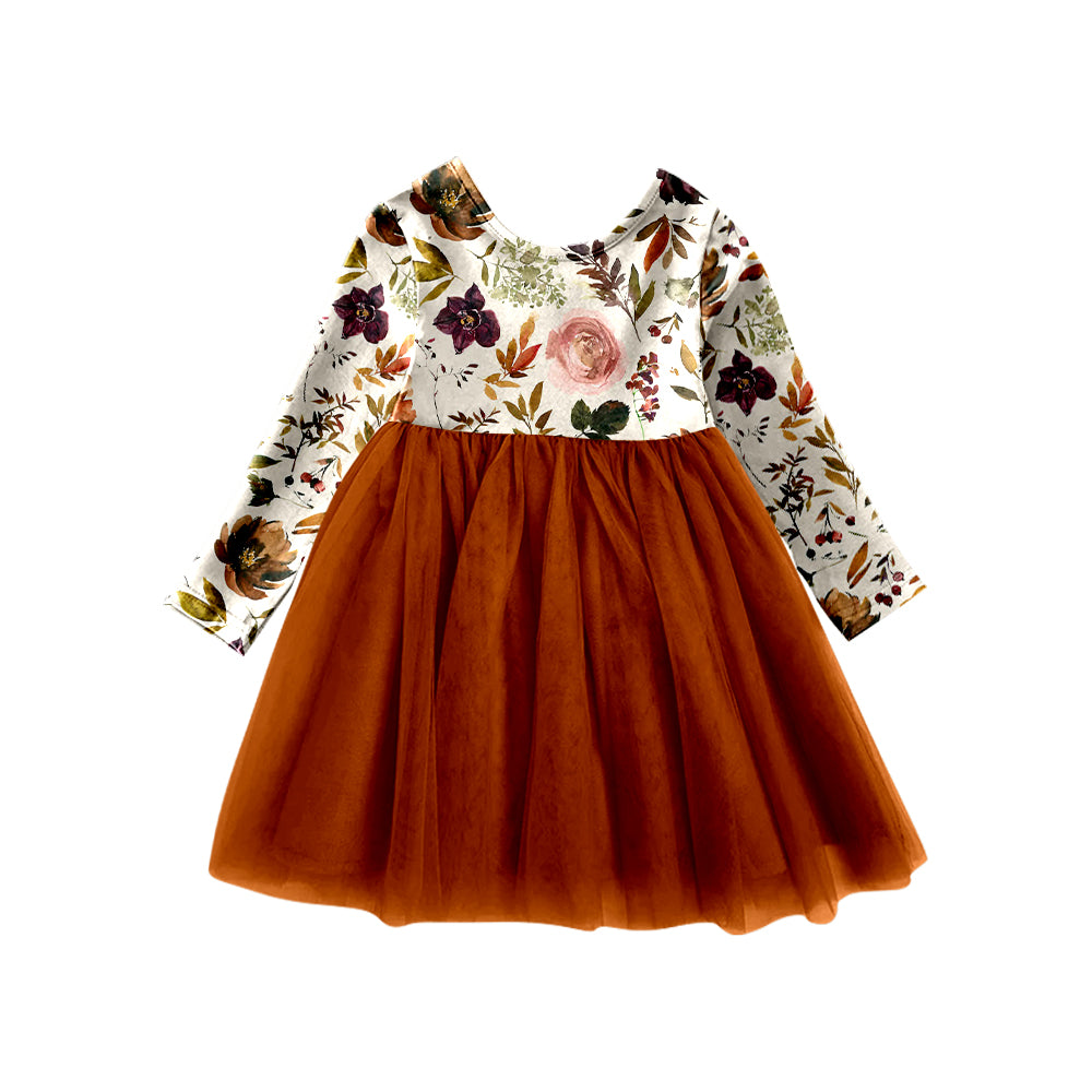 GLD0510 flower girl short sleeves girl dress preorder 202404