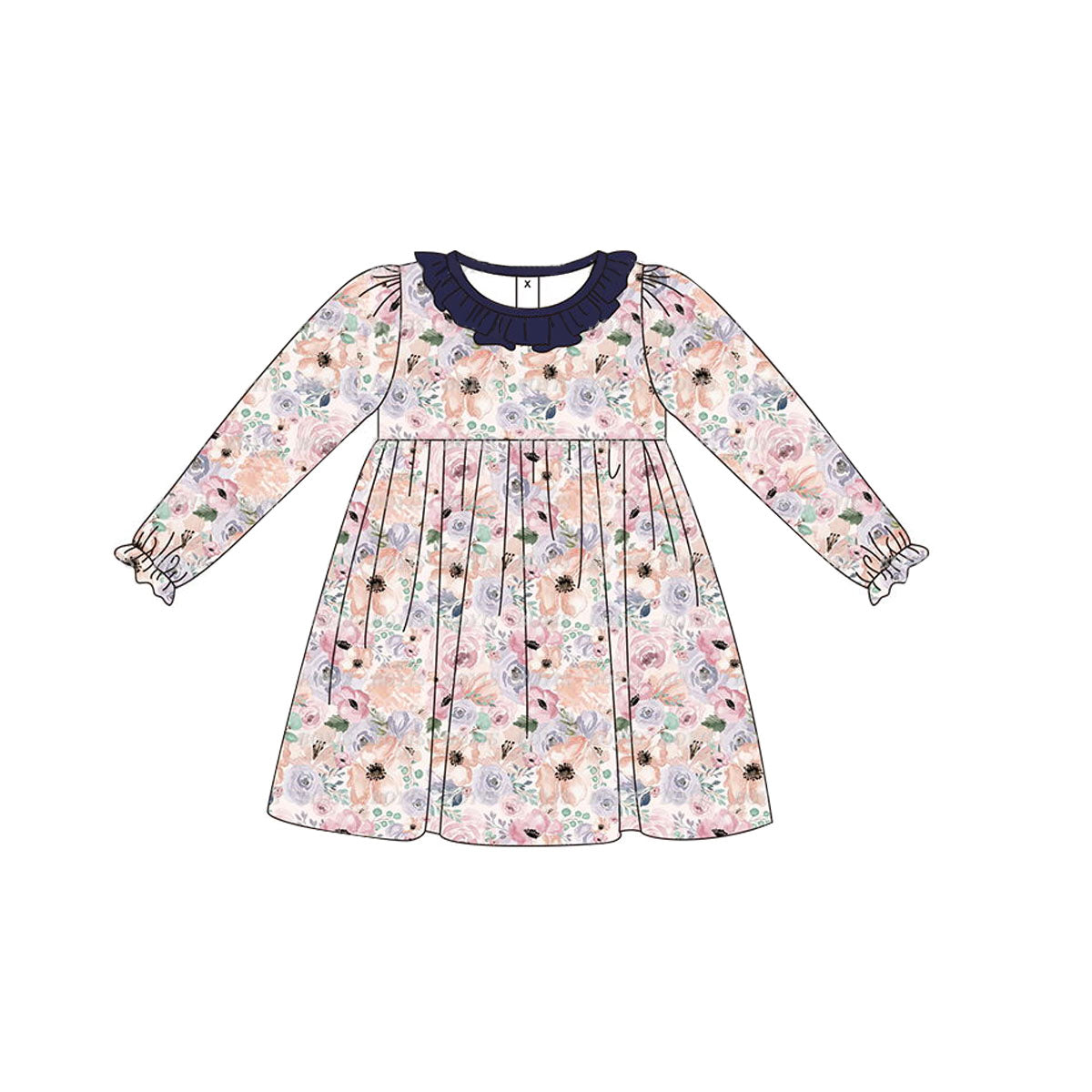 GLD0520 flower girl girl dress preorder 202404