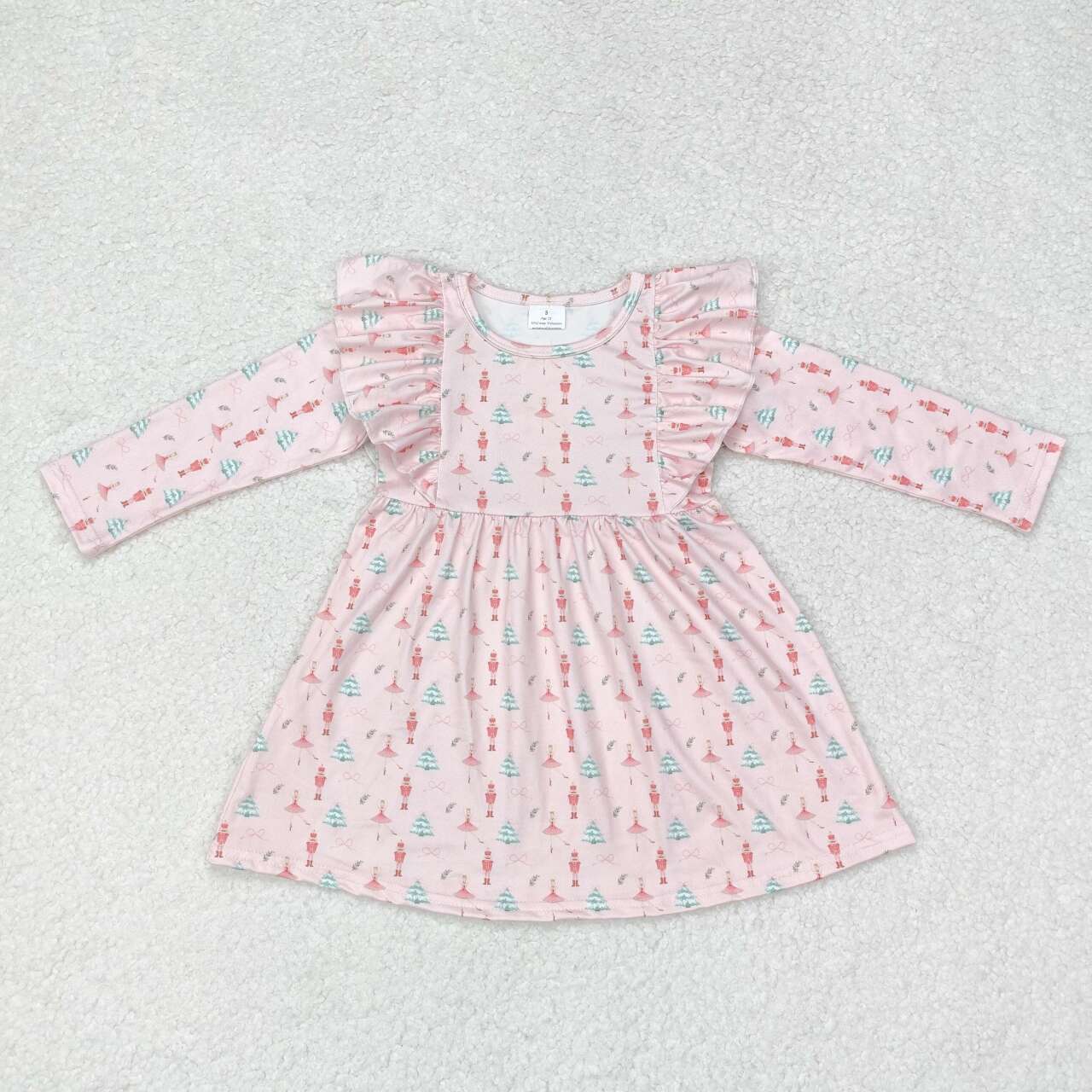 GLD0543 Christmas tree nutcracker girl dress 202407 RTS