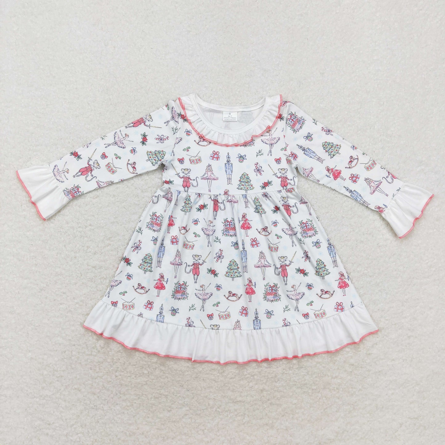 GLD0544 Christmas tree nutcracker girl dress 202408 rts