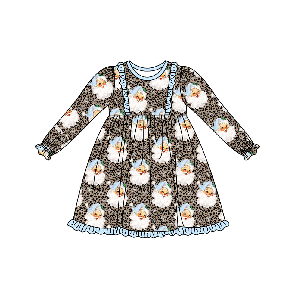 GLD0548 Christmas santa girl dress preorder 202406