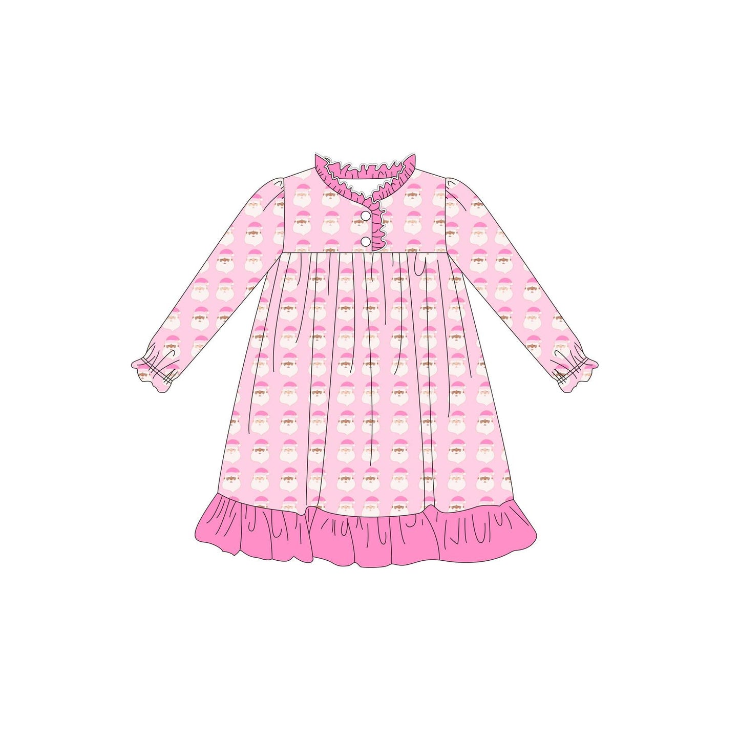 GLD0558 Christmas girl dress preorder 202405