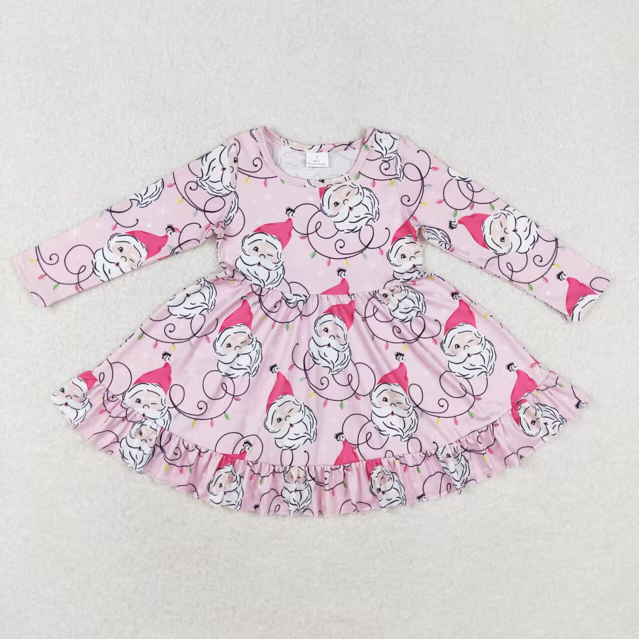 GLD0562 Christmas santa girl dress RTS 202407