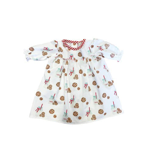 GLD0581 Christmas biscuits girl dress preorder 202406 RTS