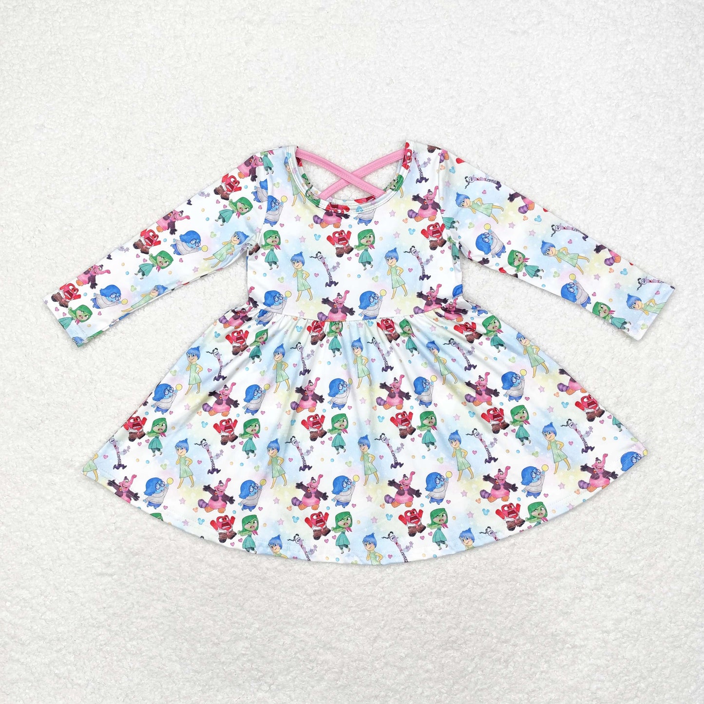 cartoon pigsy sibling GLD0666 girl dress 202408 RTS