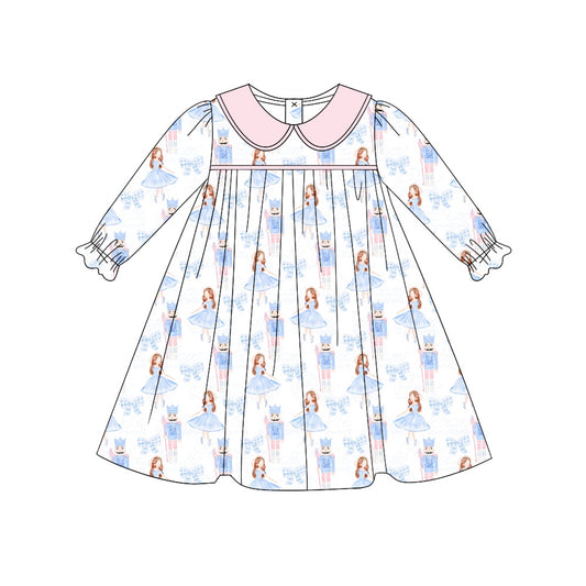 Christmas tree Nutcracker ballet sibling GLD06734 girl dress preorder 202407