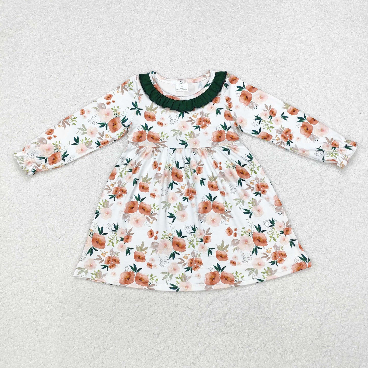flower lace sibling GLD0690 dress long sleeve ghost 202410 RTS