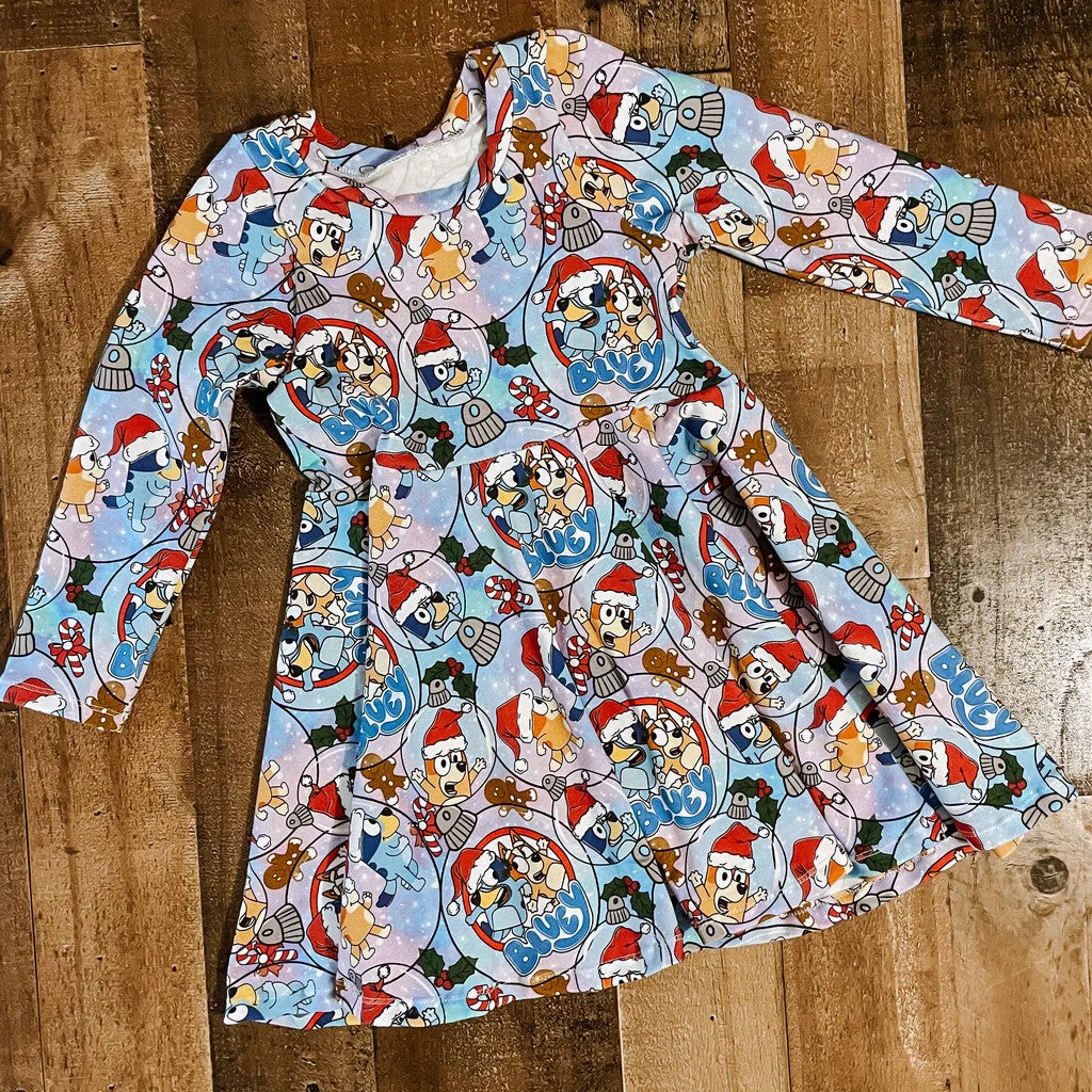bluey sibling GLD0703 girl dress preorder 202407