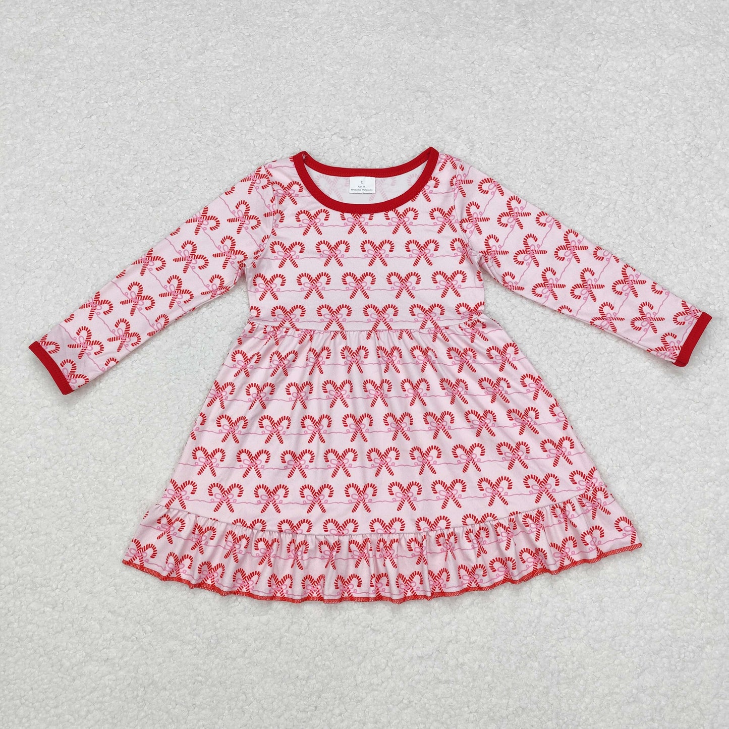 Christmas candy GLD0774 sibling girl dress 202409 RTS