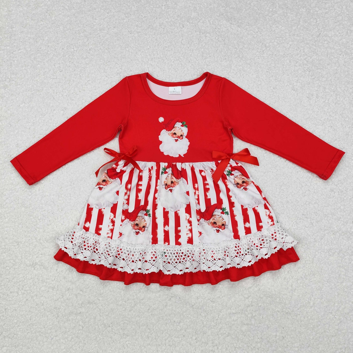 RTS GLD0881 Christmas santa girl dress 202411