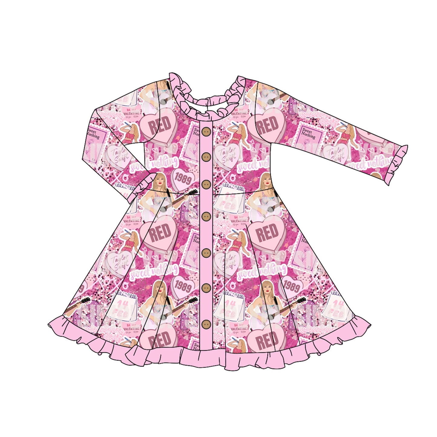 GLD0916 TS taylor swift sibling girl dress preorder 202409