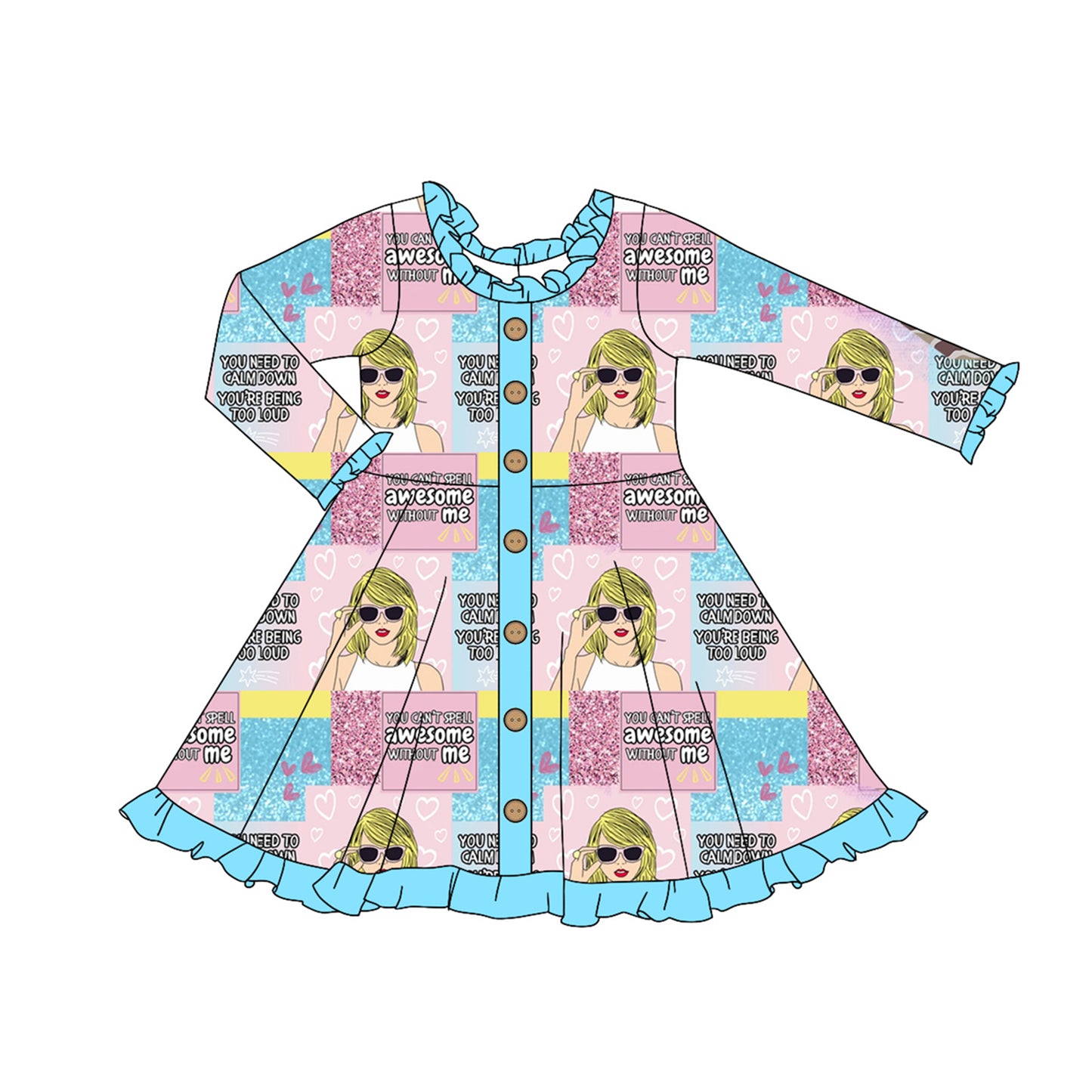 GLD0917 TS taylor swift sibling girl dress preorder 202409