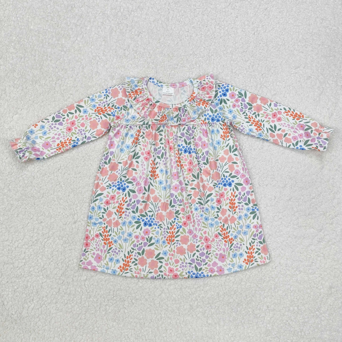 GLD0982 flowers western girl dress sibling 202412 RTS