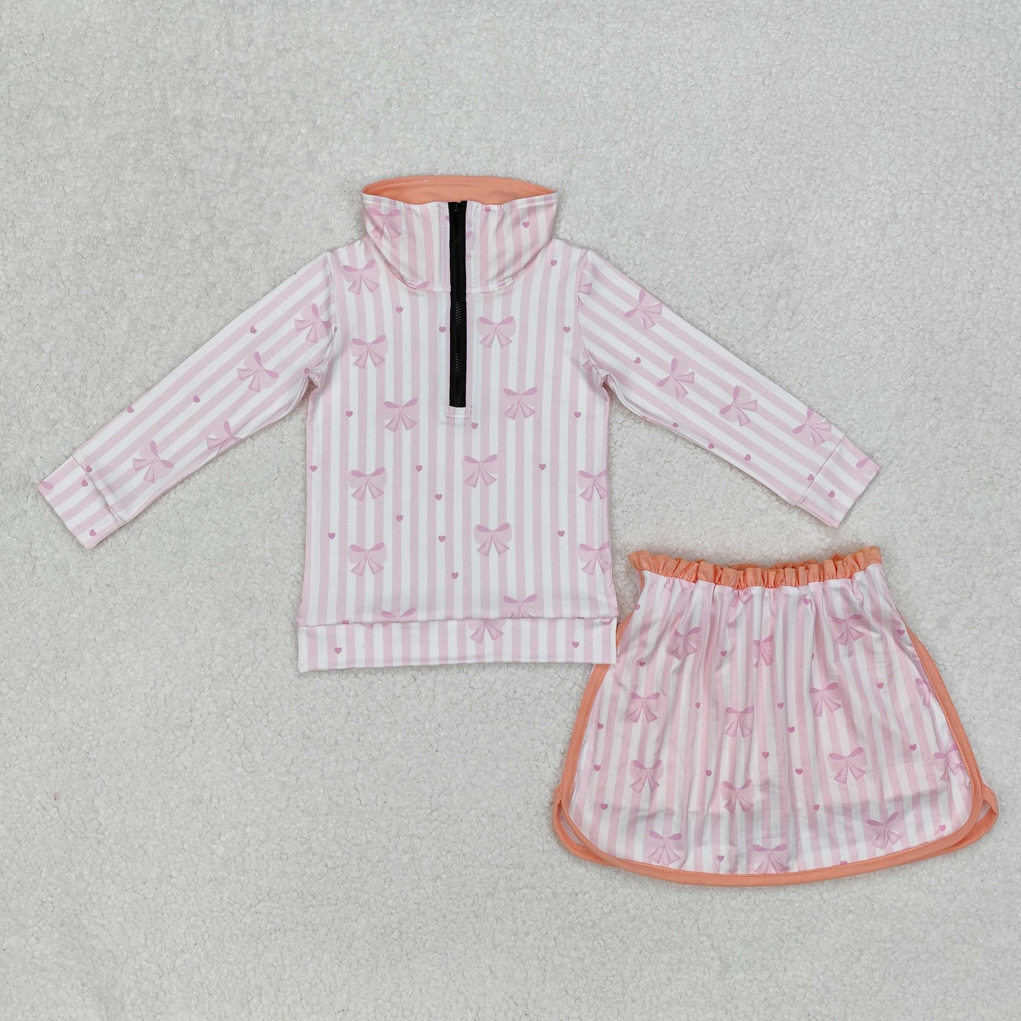 GLD1004 bow flower ruffle shorts skrit girl summer outfit 202503 RTS