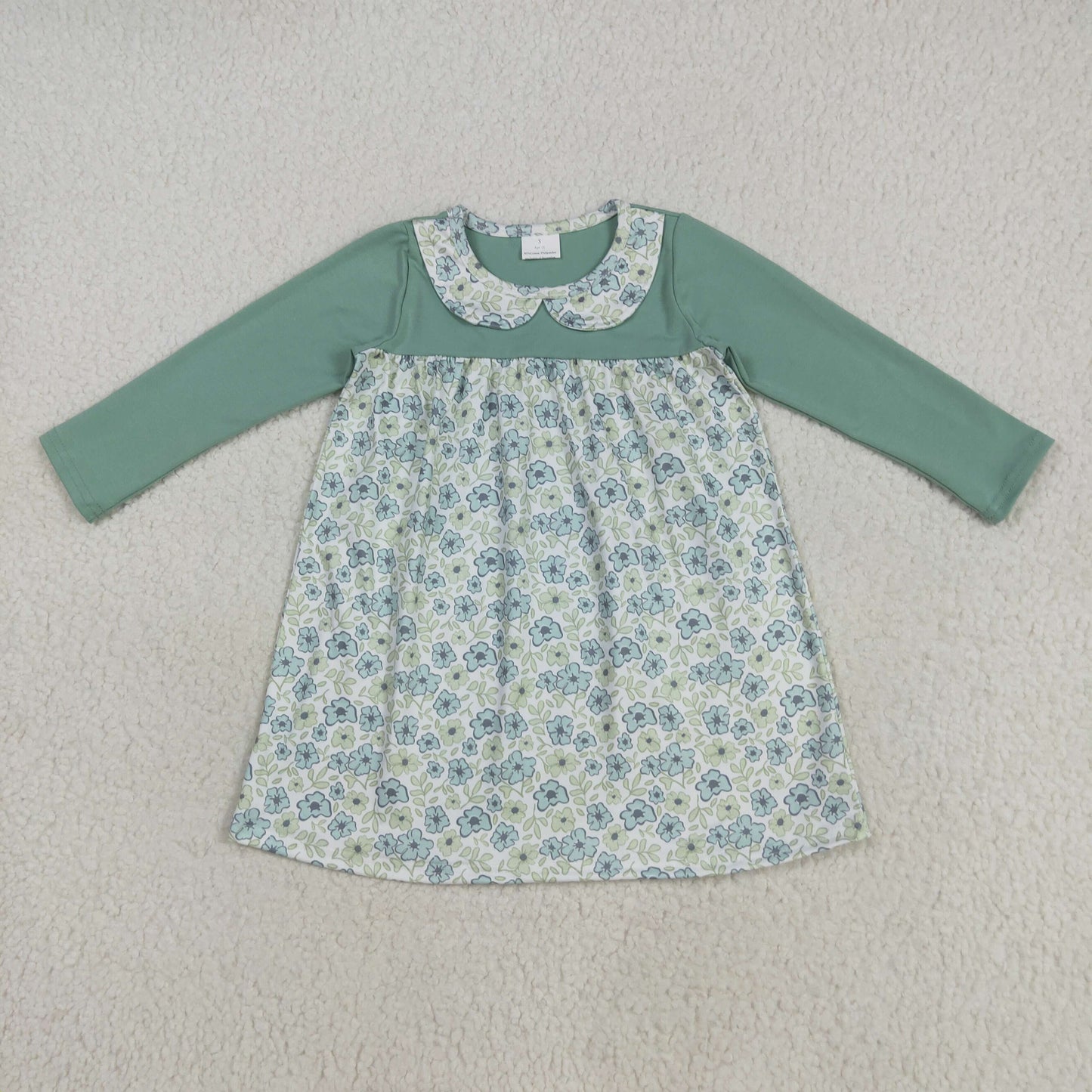GLD1087 flowers girl dress 202507 RTS