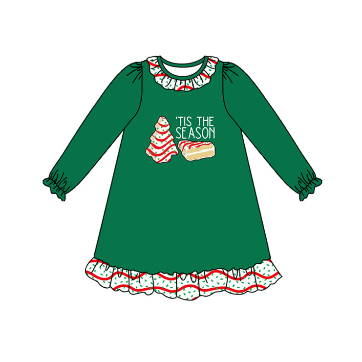 GLD1155 Cristmas girl dress 202506 preorder