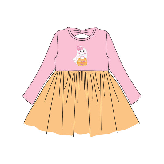 GLD1163 Halloween  girl dress 202507 preorder