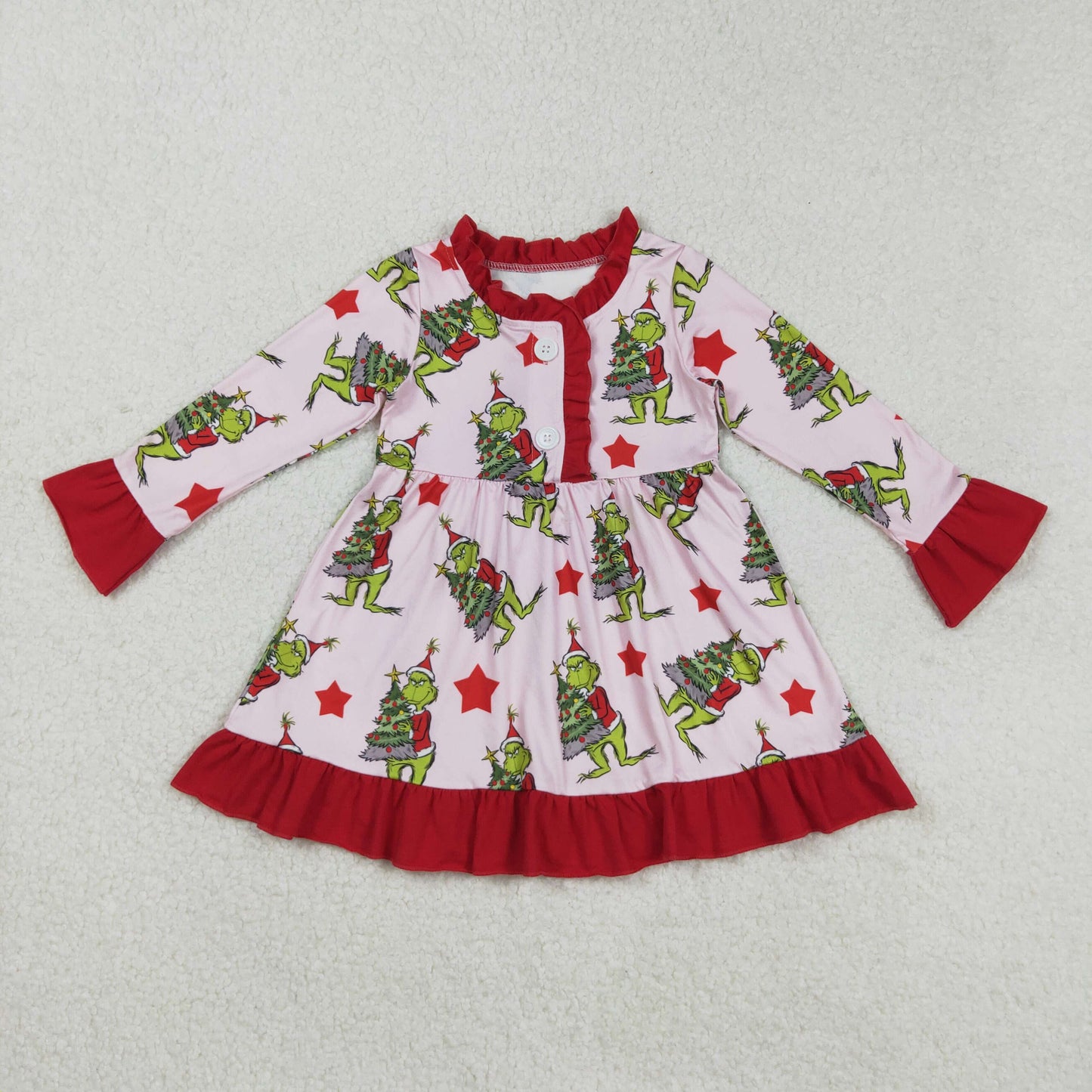 GLD1236 Ginch Christmas girl dress 202509 RTS