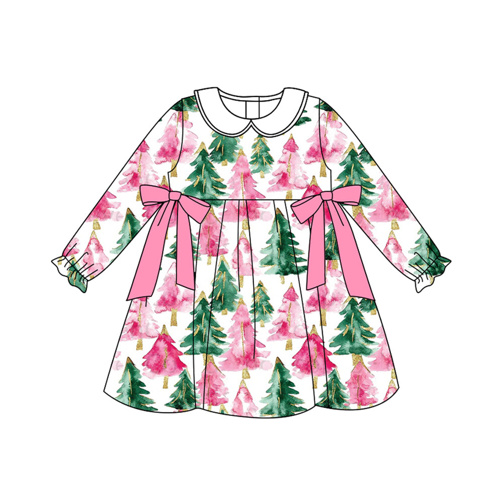GLD1246 Christmas tree western kids boy outfit 202507 preorder