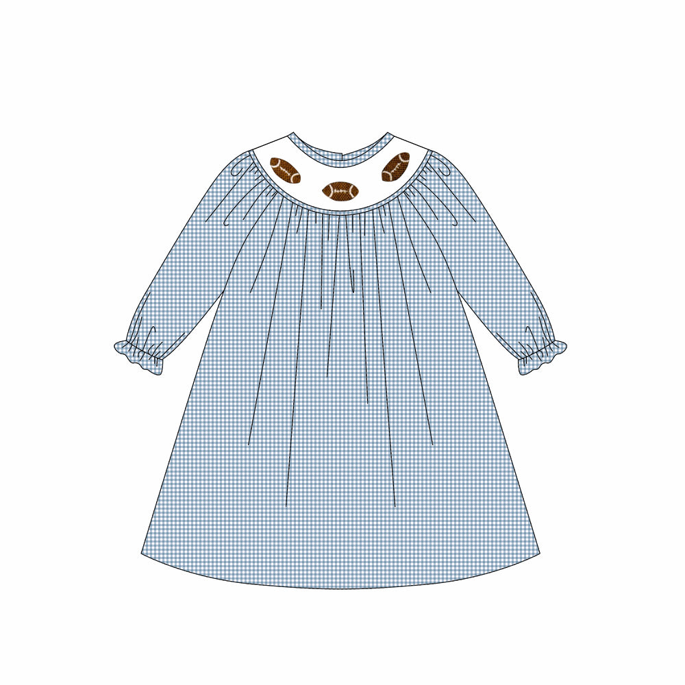 GLD1247 western football girl dress 202507 preorder
