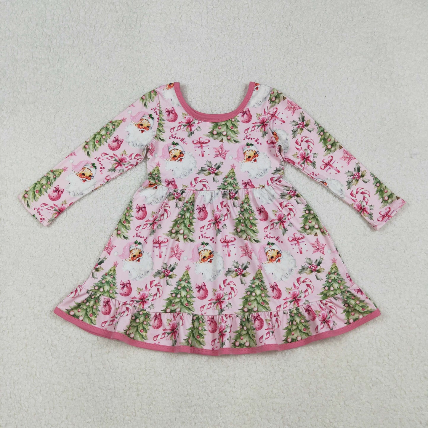 GLD1252 Christmas bow Halloween girl dress 202509 RTS