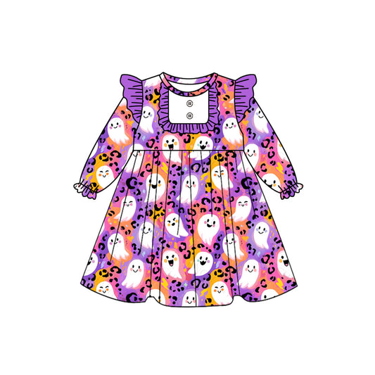 GLD1265 Boo Halloween  girl dress 202508 preorder