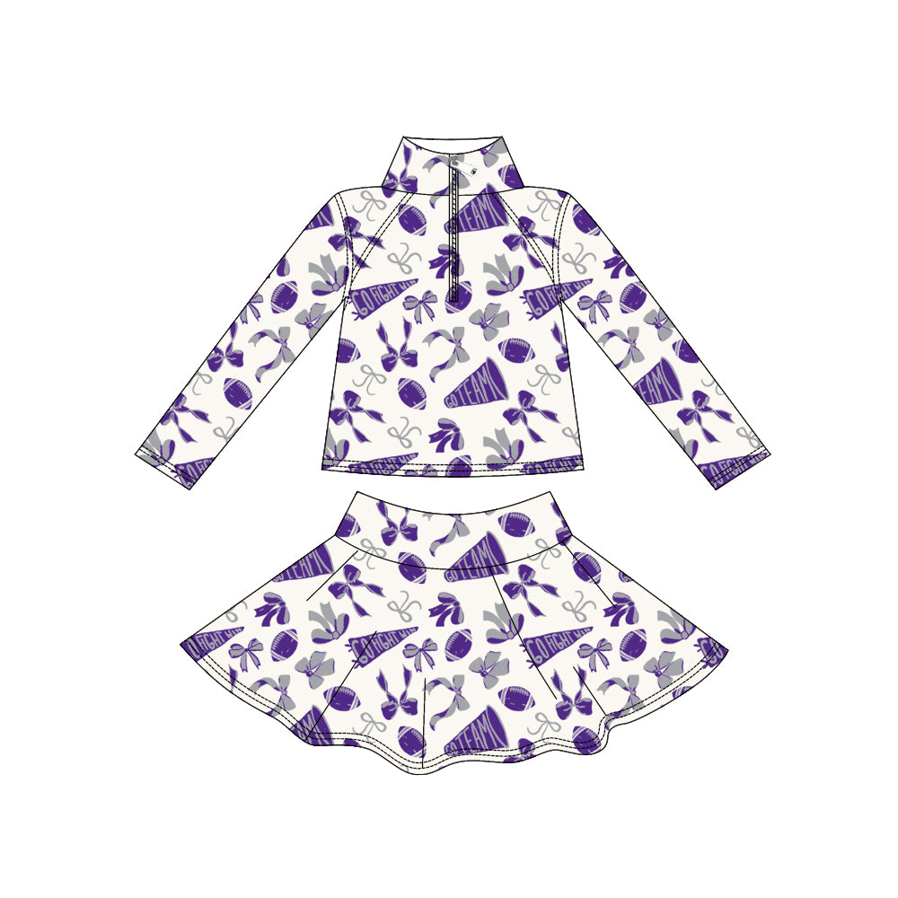 GLD1287组合 cheer go team bow Yoga westen skirt girl dress OUTFIT 202509 preorders