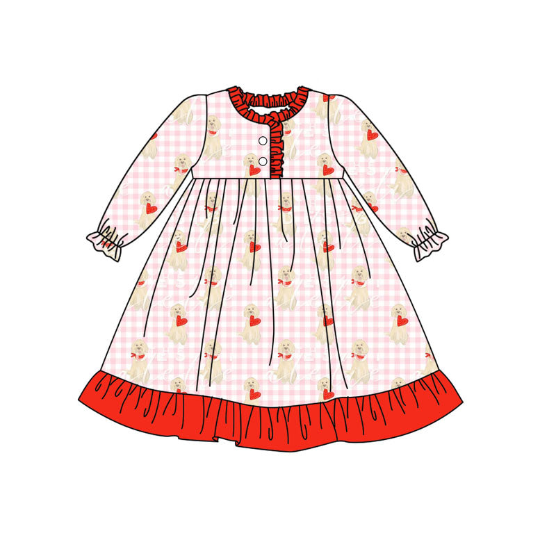 GLD1322 dog girl dress 202509 preorder