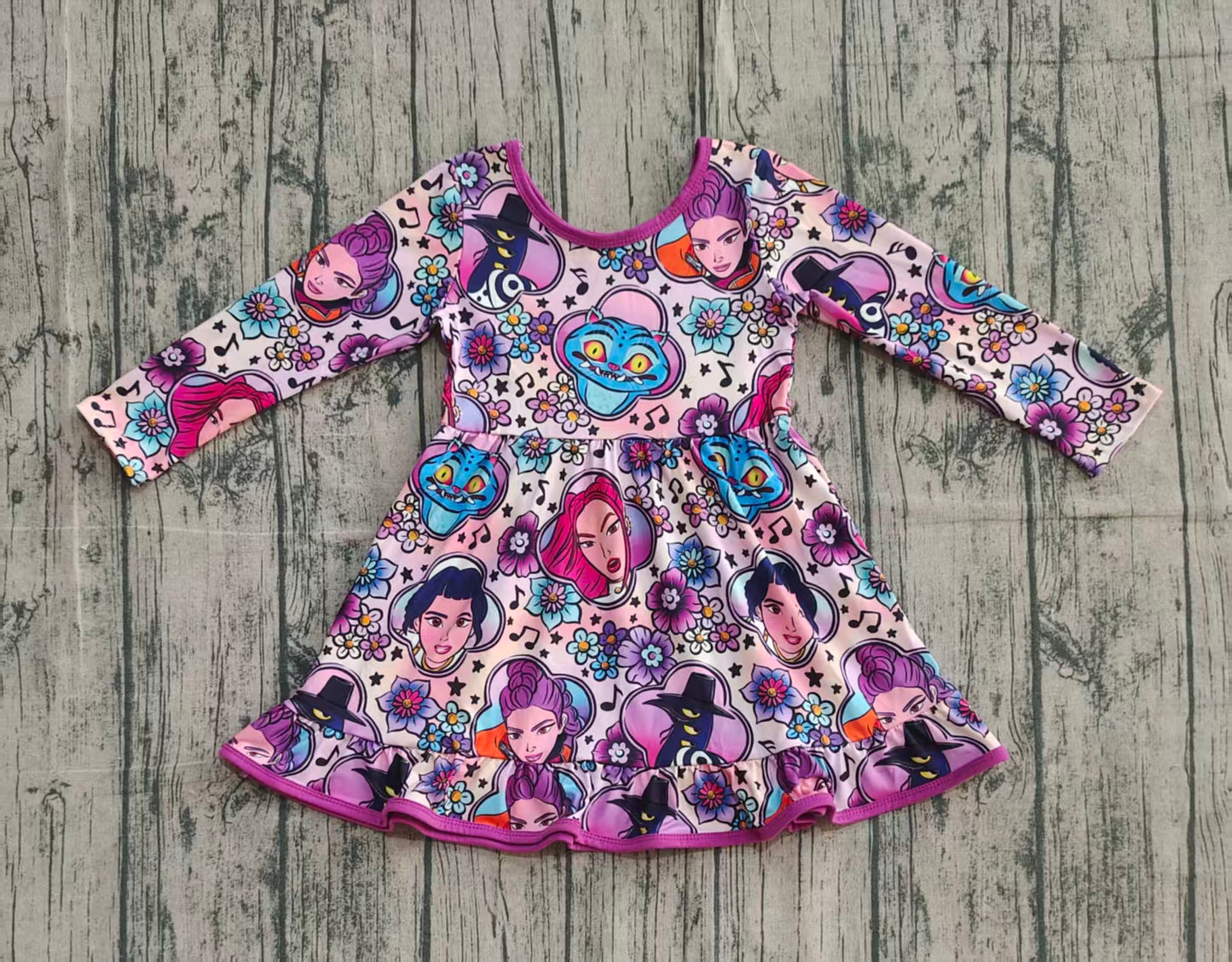 GLD1351 kpop demon hunter sibling Girl dress 202509 preorder