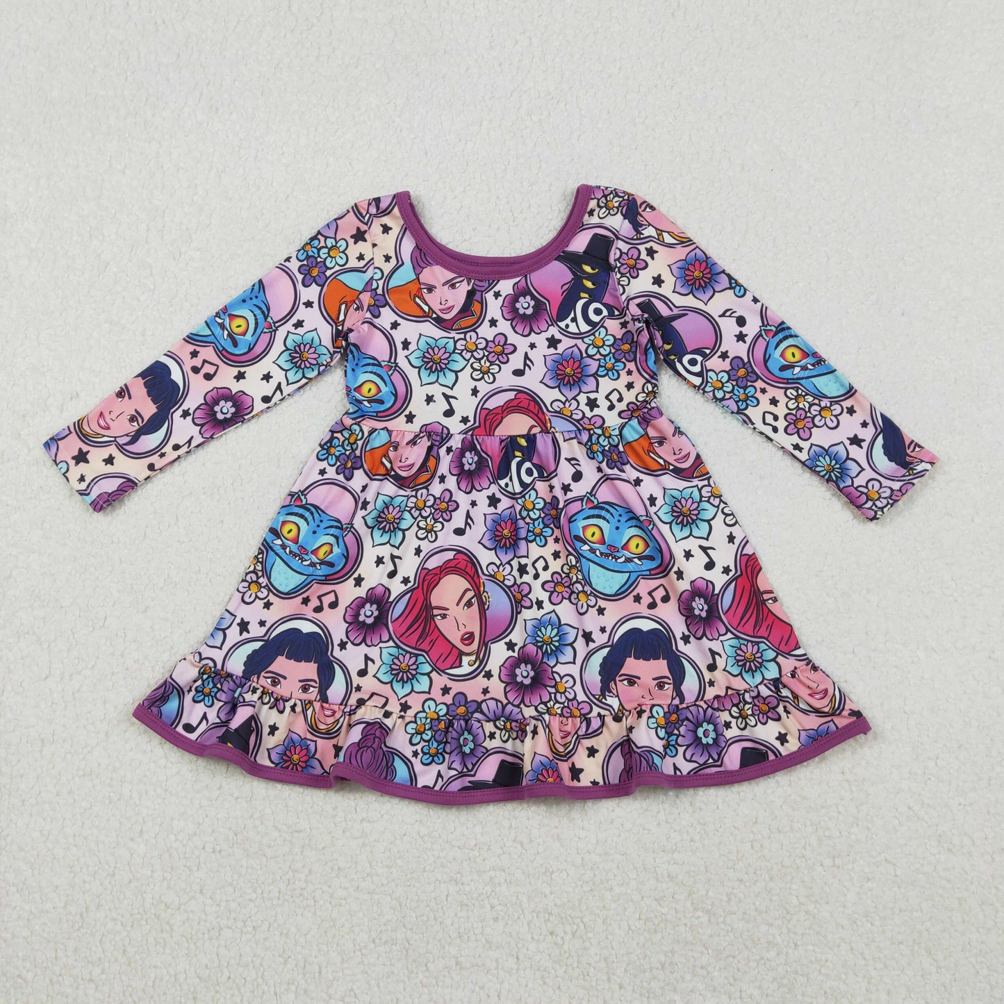GLD1351 kpop demon hunter sibling Girl dress 202510 RTS