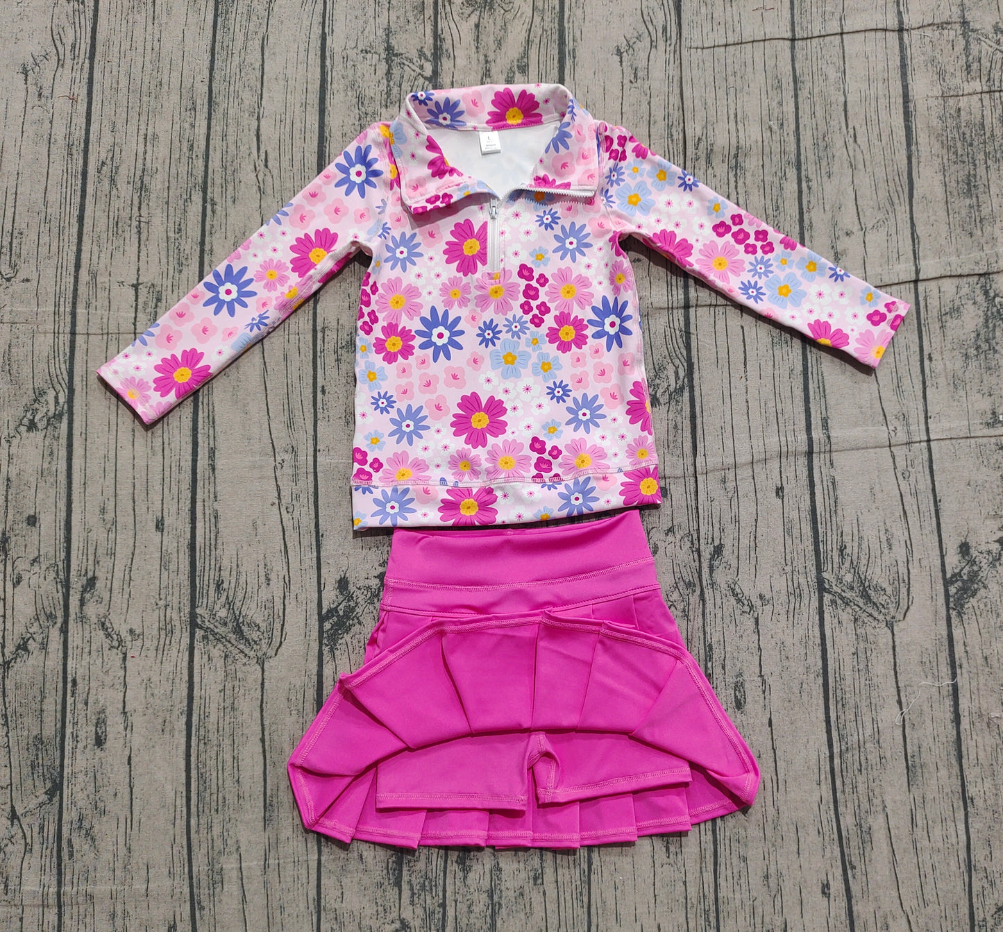 GLD1418瑜伽组合 Yoga flower kids girl outfit Skirt 202511 preorder