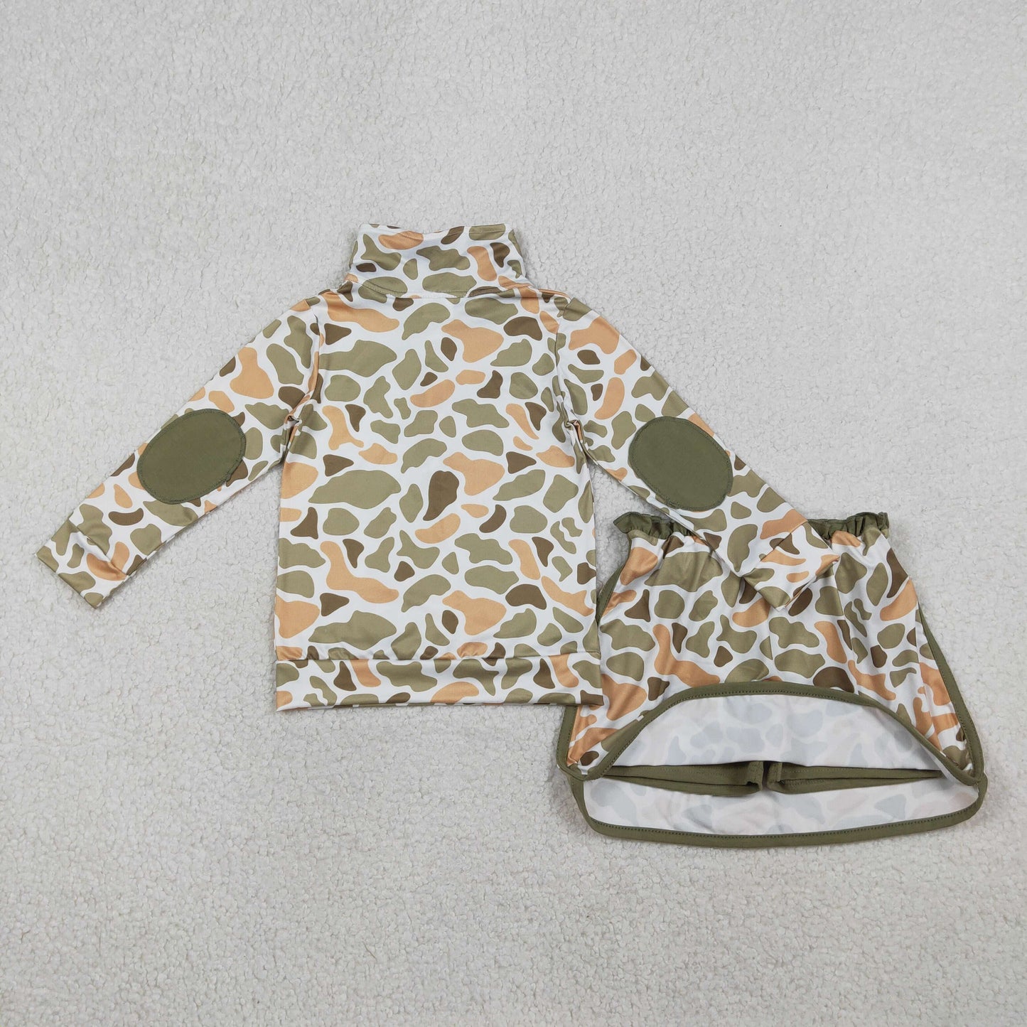 GLD1545 camo yoga boy summer outfit 202601 RTS