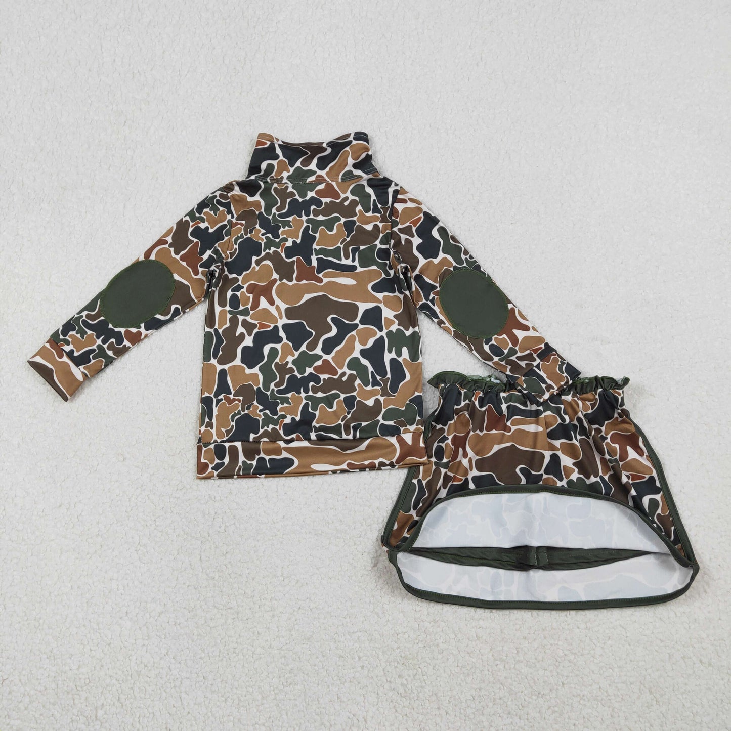 GLD1547 camo yoga boy summer outfit 202601 RTS