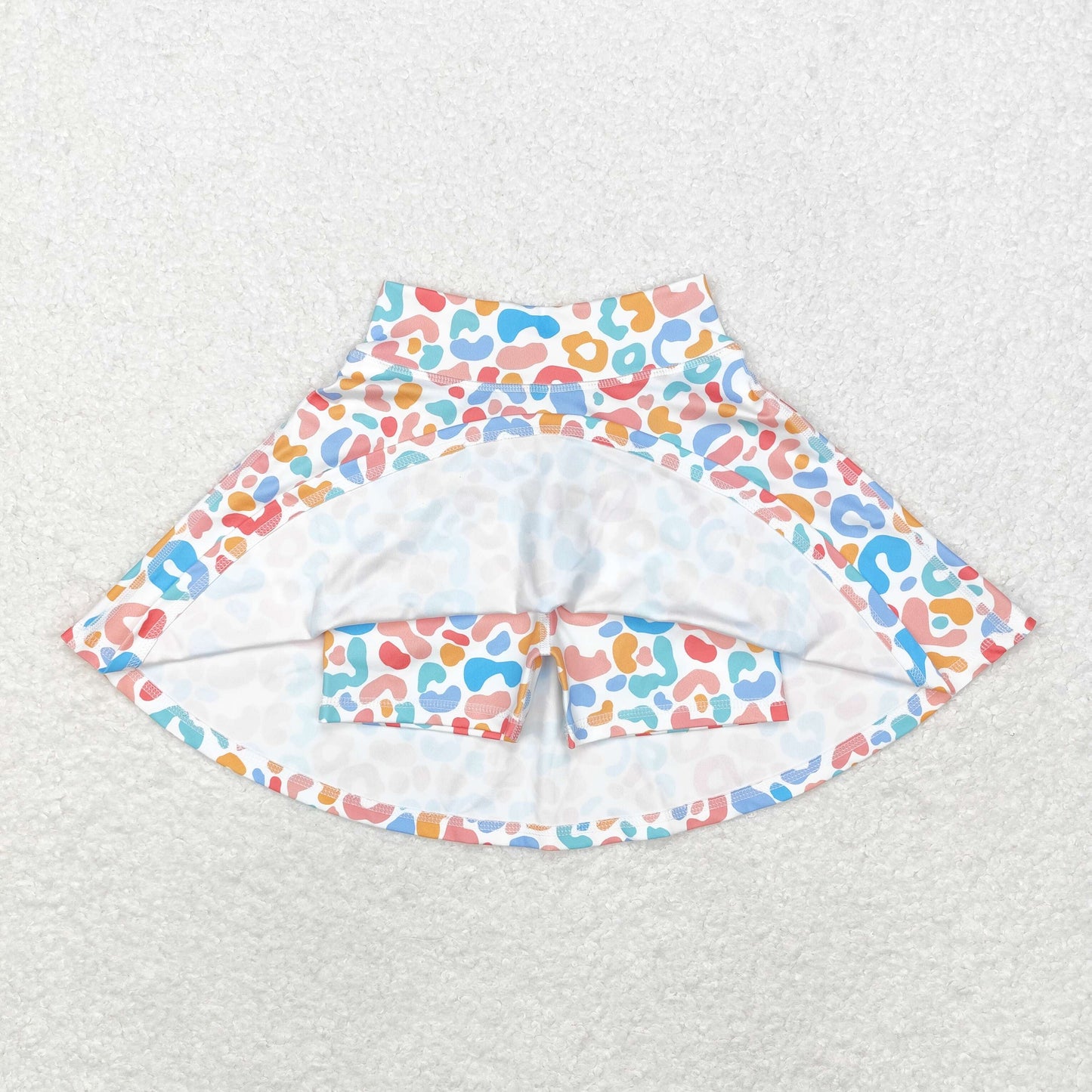 yoga fabric flowers sibling GLK0026 girl skirt shorts outfit 202408 RTS