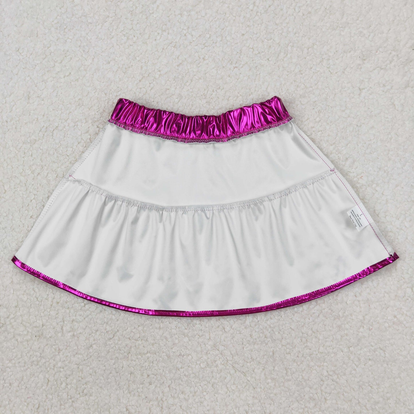 GLK0039 western hot pink skirt glitter sparkling girl shorts 202503 RTS