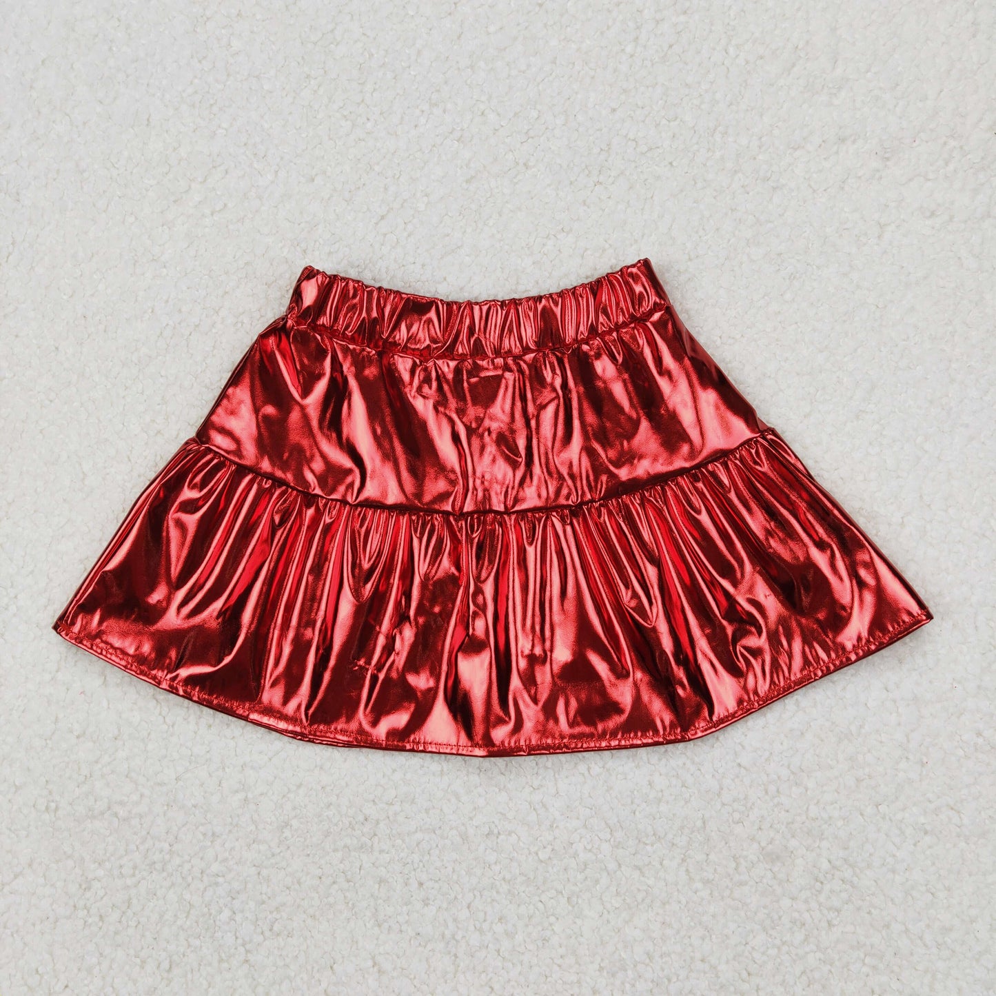 GLK0041 western red skirt glitter sparkling girl shorts 202503 RTS