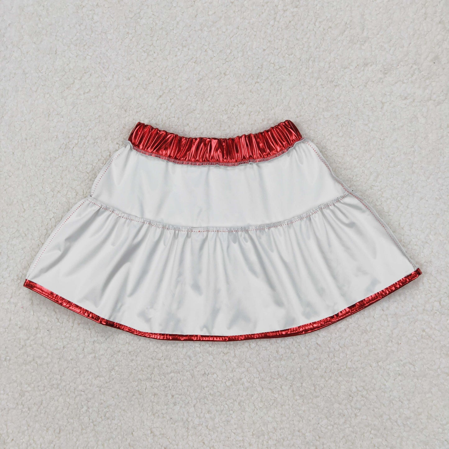 GLK0041 western red skirt glitter sparkling girl shorts 202503 RTS