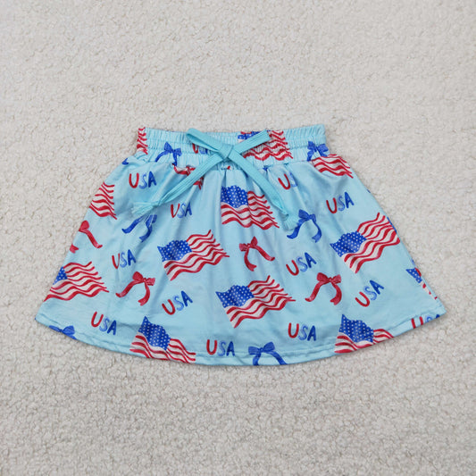 GLK0050 4th July USA shorts girl skirt 202504 RTS