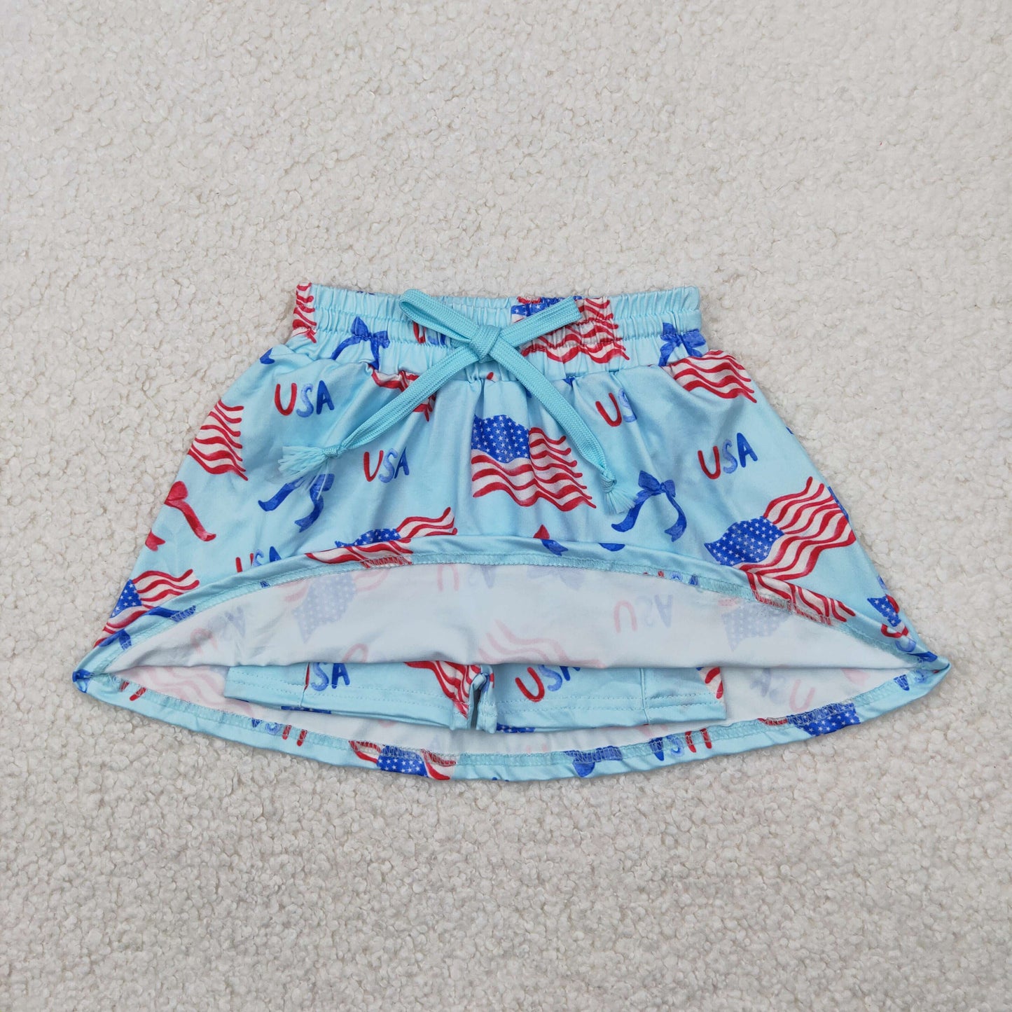 GLK0050 4th July USA shorts girl skirt 202504 RTS
