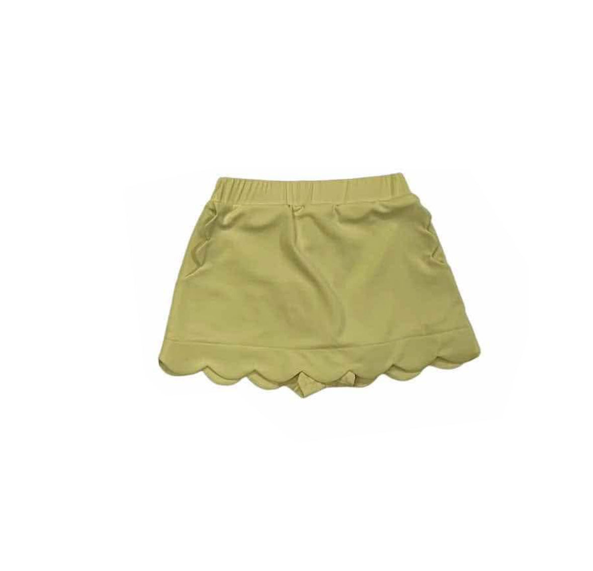GLK0075 yoga light yellow solid color girl skirt 202503 preorder