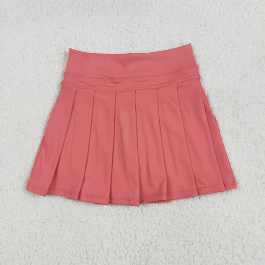 GLK0080 yoga  solid color girl skirt 202506 RTS