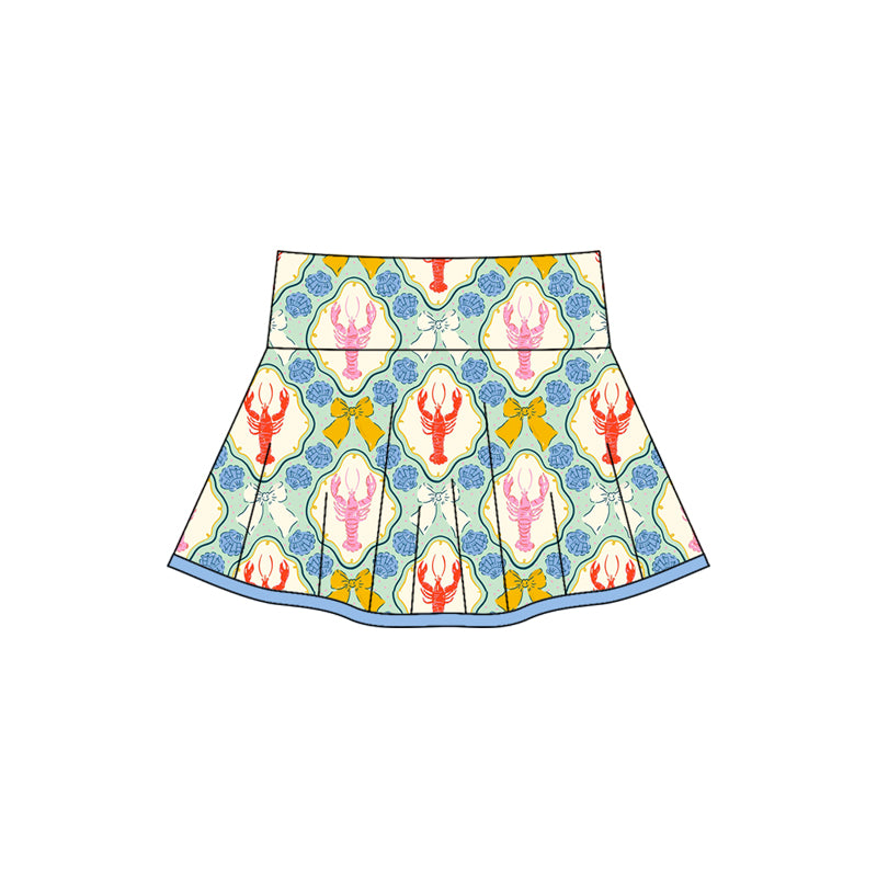 GLK0102 yoga cray fish girl kids shorts skirt 202505 preorder