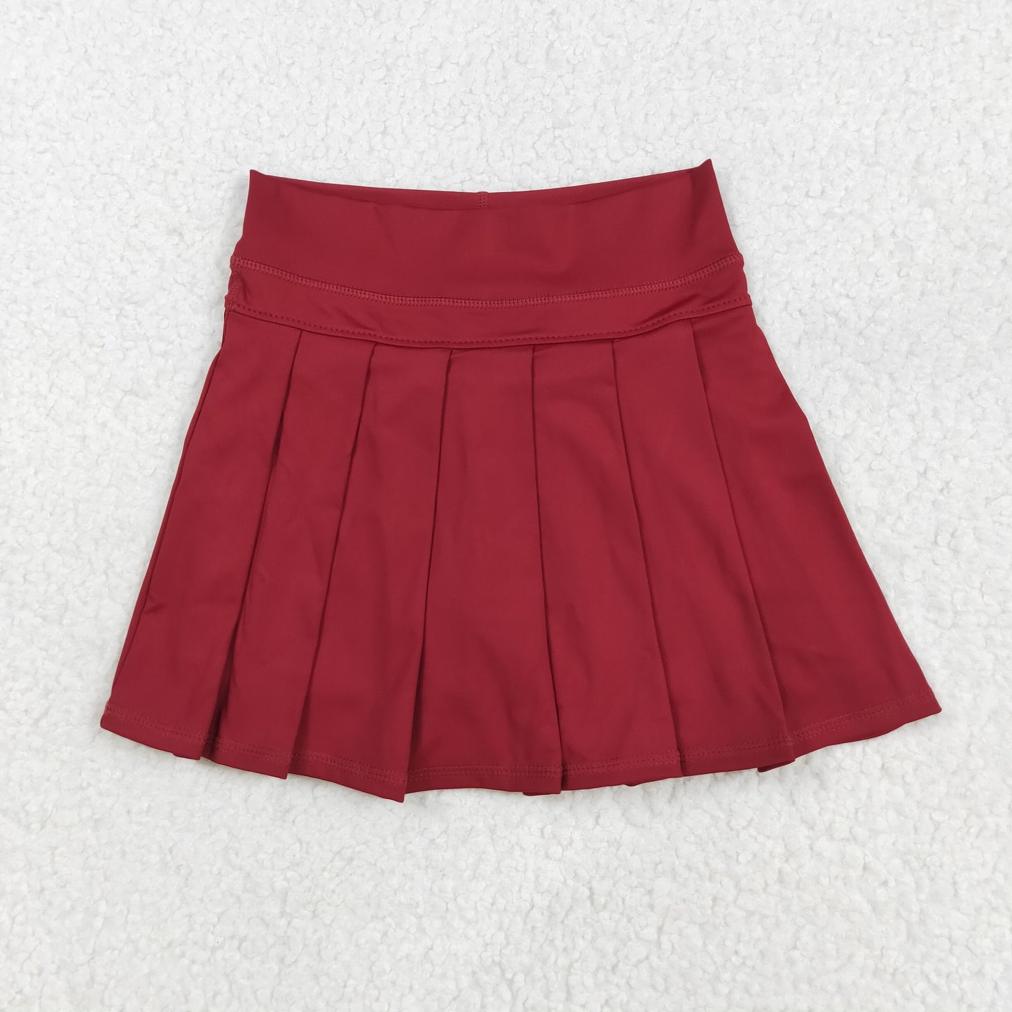 GLK0124 yoga Maroon girl kids shorts skirt 202507 RTS